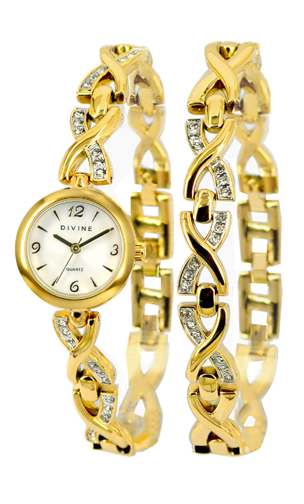 DIVINE Ladies Watch and Matching Bracelet Set